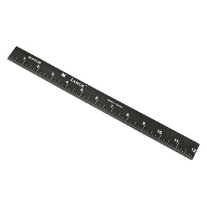 Black Anodized Left-to-Right Bottom Edge Rule