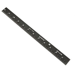 Black Anodized Right-to-Left Bottom Edge Rule