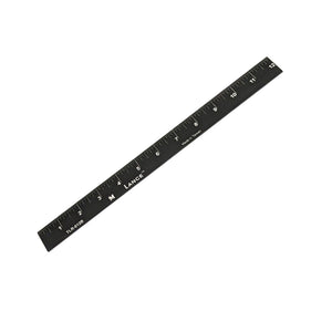 Black Anodized Left-to-Right Top Edge Rule
