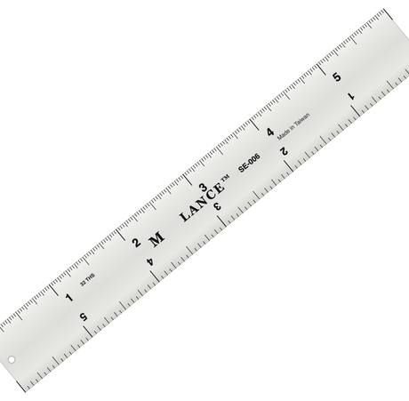 Aluminum Straight Edge Ruler — Inch
