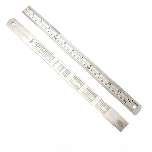 12-inch Stainless Steel Metric/Inch Ruler
