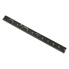 Black Anodized Left-to-Right Bottom Edge Rule