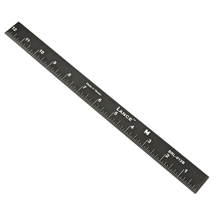 Black Anodized Right/Left Bottom Edge Rule