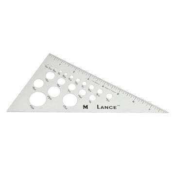 Lance 30/60/90 Degree Triangle Ruler with template holes