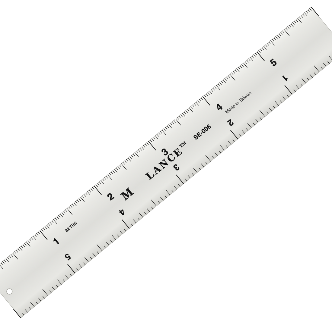 Aluminum Straight Edge Ruler — Inch
