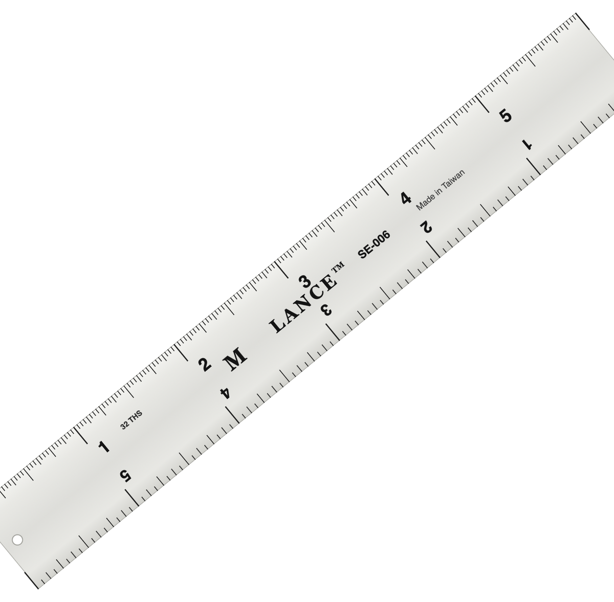 Lance aluminum straight edge — full product view