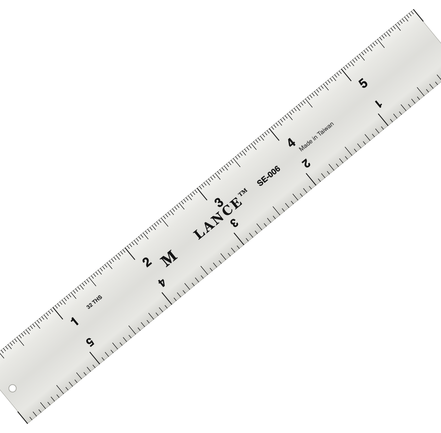Aluminum Straight Edge Ruler — Inch