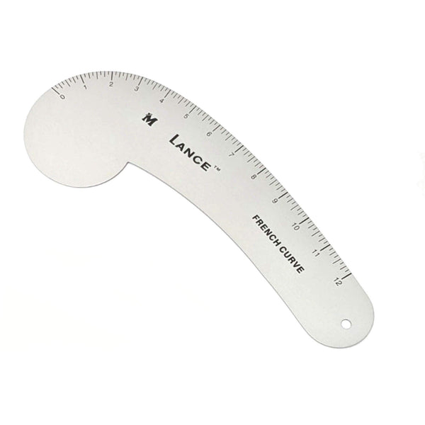 LANCE 12" ALUMINUM FRENCH CURVE - Lance Rulers - Precision Measuring Tools