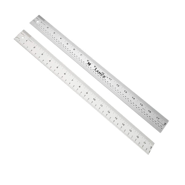 LANCE 18" AGATE/PICA STAINLESS STEEL RULE (2 SIDES) - Lance Rulers - Precision Measuring Tools