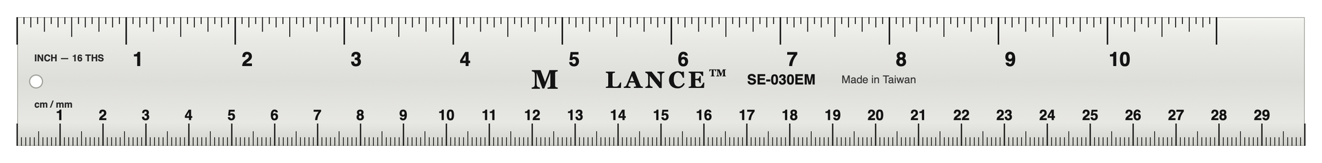 English/Metric Aluminum Straight Edge Ruler