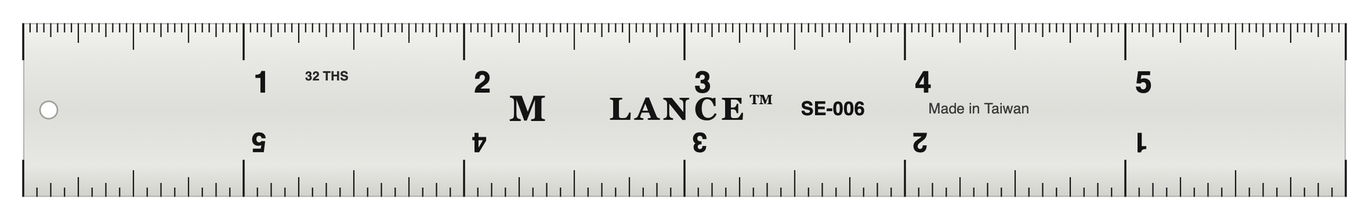 Aluminum Straight Edge Ruler — Inch