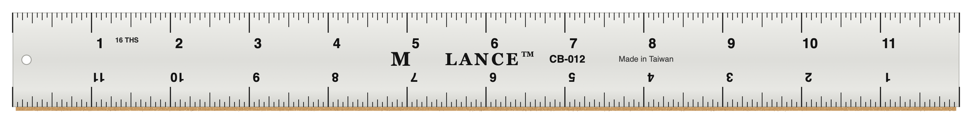 Aluminum Straight Edge with Slip-Resistant Backing