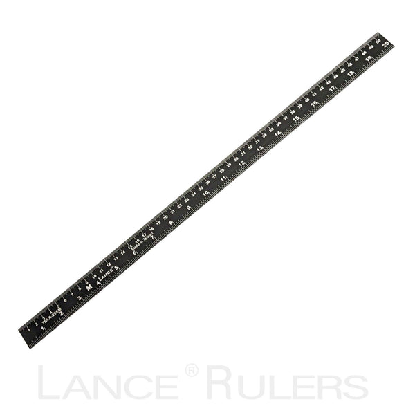 LANCE 100" TOP/BOTTOM LEFT-RIGHT ENGLISH/METRIC RULE - Lance Rulers - Precision Measuring Tools