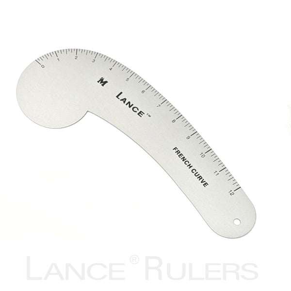 LANCE 24" ALUMINUM FRENCH CURVE - Lance Rulers - Precision Measuring Tools