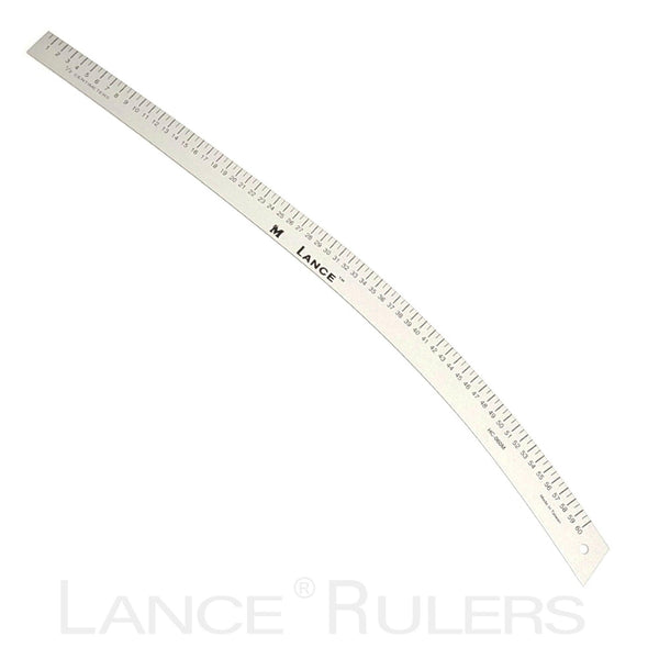 LANCE 60CM ALUMINUM HIP CURVE RULER - Lance Rulers - Precision Measuring Tools