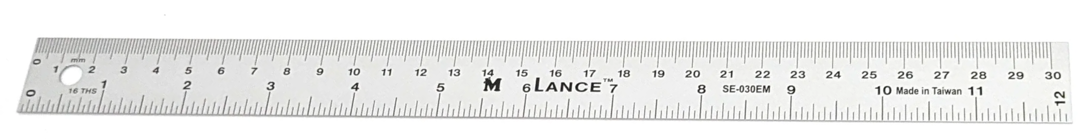 STRAIGHT EDGE — INCH + CM