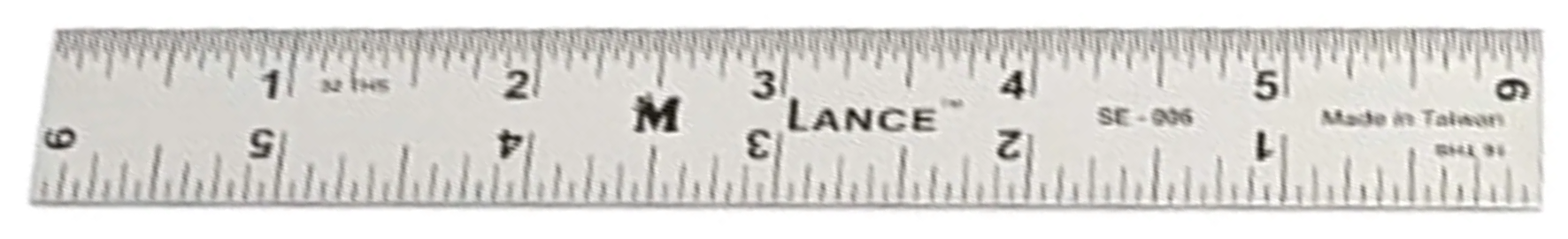 STRAIGHT EDGE — INCH · 6″–144″
